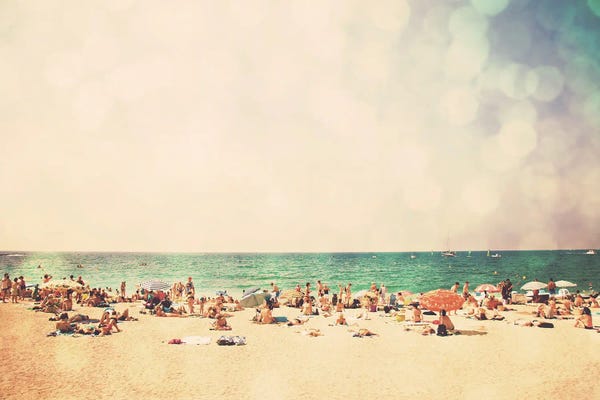 Large Coastal Art - Canvas Prints: The Soundtrack To Summer by Laura Evans