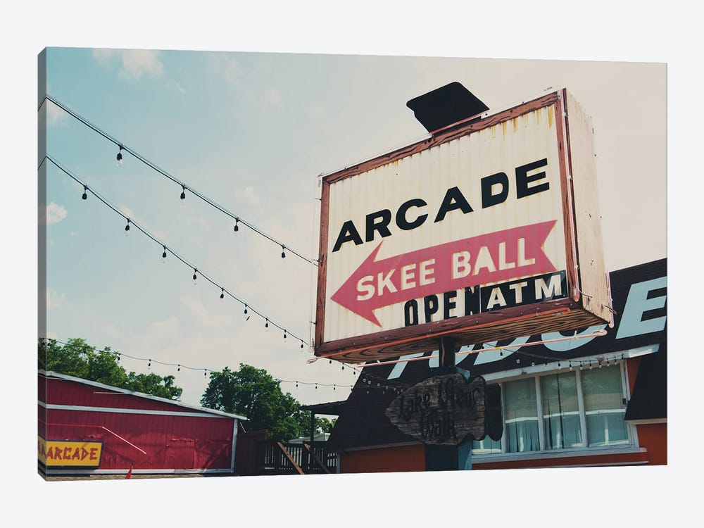 This Way To The Arcade by Laura Evans 1-piece Art Print