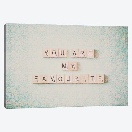 You Are My Favourite Canvas Print #LEV212} by Laura Evans Canvas Wall Art
