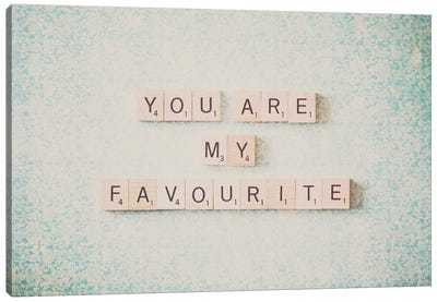 You Are My Favourite Canvas Art Print - Laura Evans