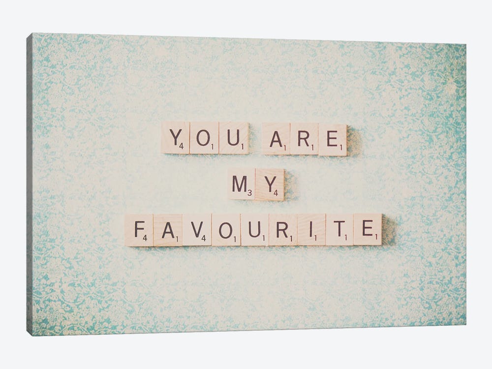 You Are My Favourite by Laura Evans 1-piece Canvas Wall Art