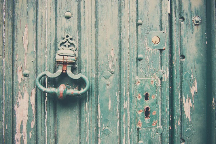 A Rustic Green Door