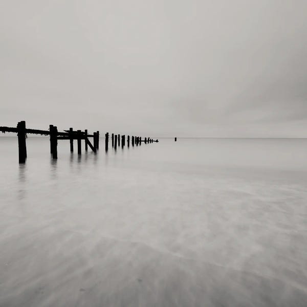 Black And White Ocean Untitled I