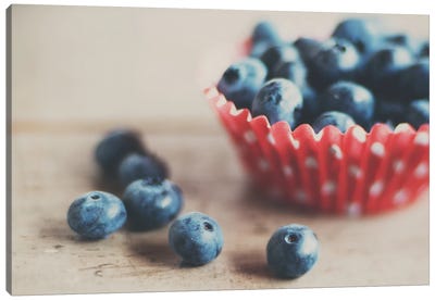 Blueberries Canvas Art Print - Good Enough to Eat