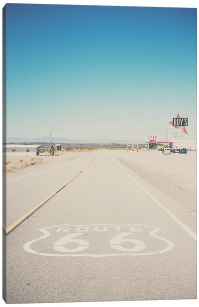 California Route 66 Canvas Art Print - Vintage Styled Photography