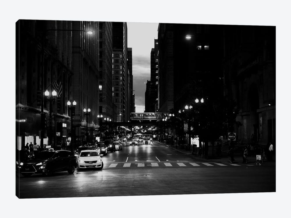 Chicago Noir by Laura Evans 1-piece Canvas Wall Art