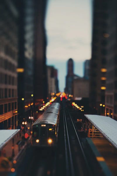 Illinois: Chicago South Loop L Train Ii by Laura Evans