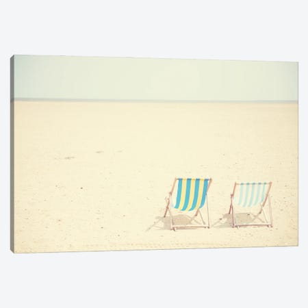 Deck Chair Canvas Print #LEV71} by Laura Evans Canvas Print