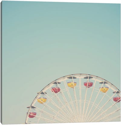 Ferris Wheels Canvas Art Print - Laura Evans