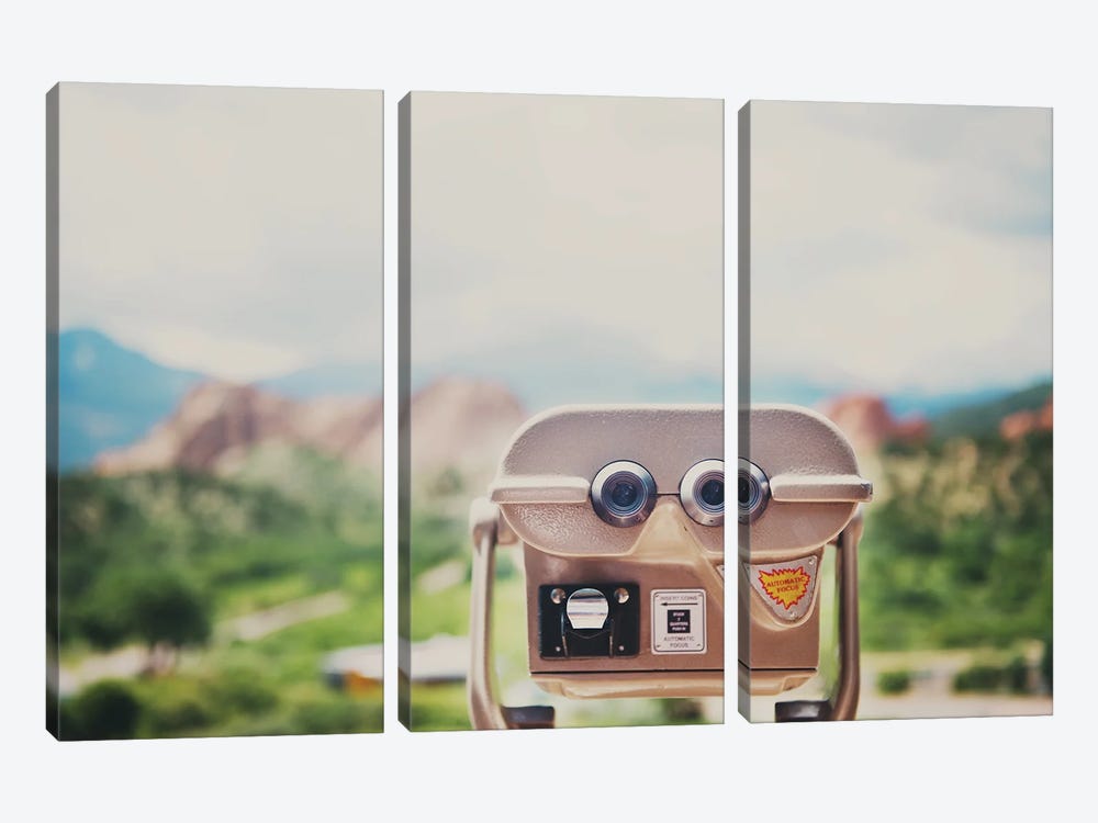 A Viewfinder To The Garden Of The Gods by Laura Evans 3-piece Canvas Print