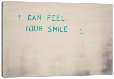 I Can Feel Your Smile Canvas Art Print - Read the Signs