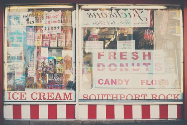 Inspirational Office: Ice Cream, Fresh Donuts And Southport Rock by Laura Evans