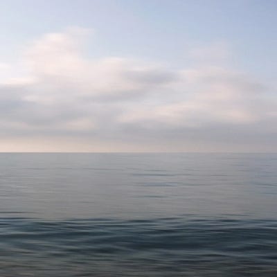 Mediterranean Waterscape by Lena Weisbek framed canvas print