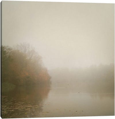 Foggy River Canvas Art Print