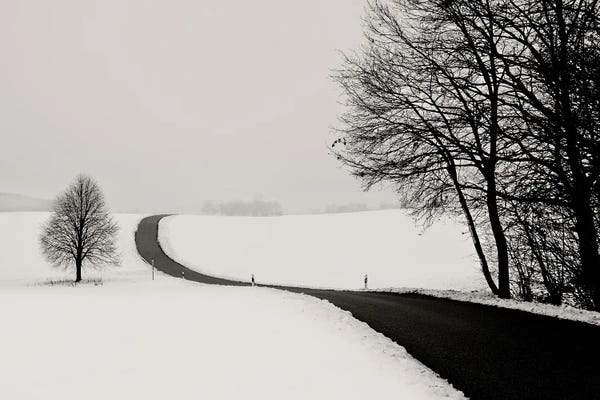 Snowy Mountains: Road by Lena Weisbek
