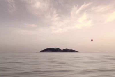 The Island by Lena Weisbek framed canvas print