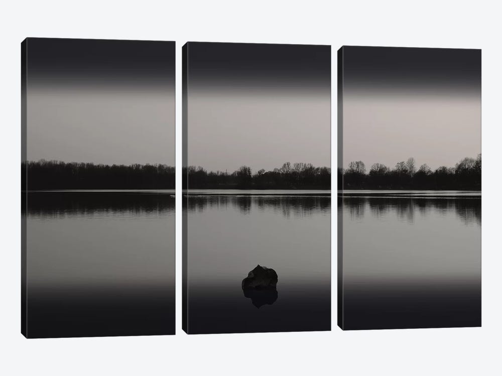 Silence By The Lake II by Lena Weisbek 3-piece Art Print