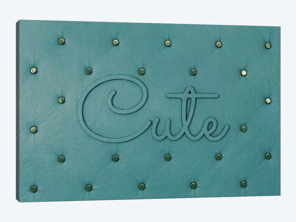 Cute Teal by 5by5collective 1-piece Canvas Wall Art