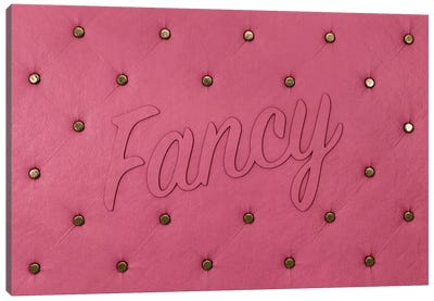 Fancy Pink Canvas Art Print - Fashion Typography