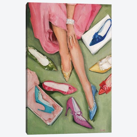 Candy's Coloured Shoes Canvas Print #LFC20} by Lisa Finch Canvas Print