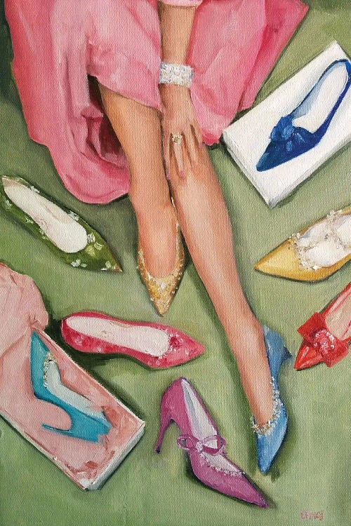 Candy's Coloured Shoes by Lisa Finch wall art