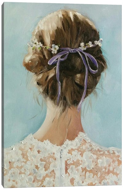 Lavender Girl Canvas Art Print - Lisa Finch