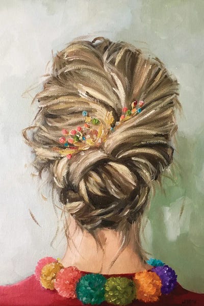 Pompoms by Lisa Finch art print