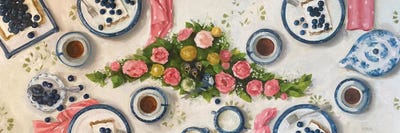 Wild Blueberries by Lisa Finch multi panel art