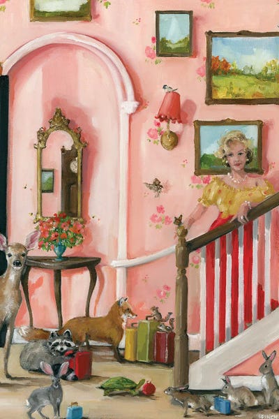 Raccoons: Weekend At Rose Cottage by Lisa Finch