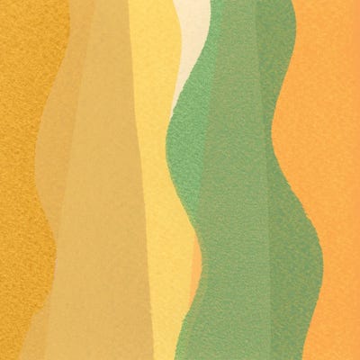 Oil Painting - Steelpix Metal Wall Art: Golden Tide by Lara Fdez