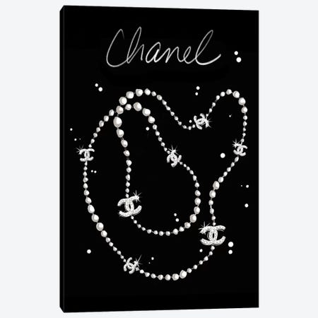 Chanel Necklace Canvas Print #LFJ109} by La femme Jojo Canvas Print