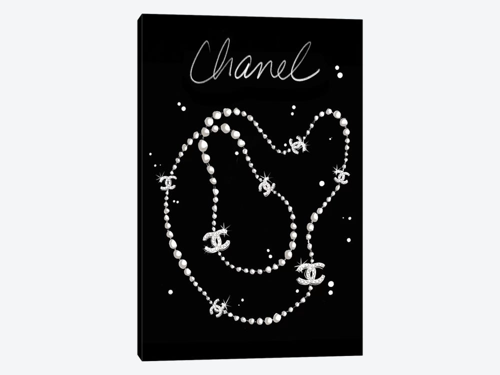Chanel Necklace by La femme Jojo 1-piece Canvas Art Print