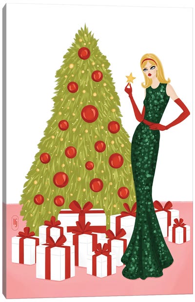 Christmas Tree Canvas Art Print - Seasonal Glam