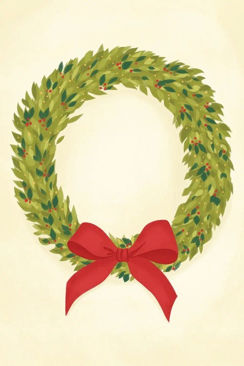 Christmas Wreath by La femme Jojo wall art