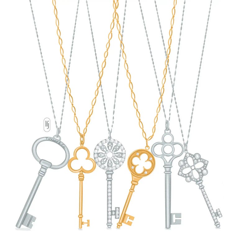 Tiffany Key Necklaces