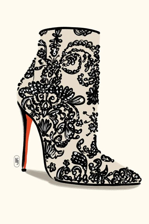 Louboutin Lace Boot