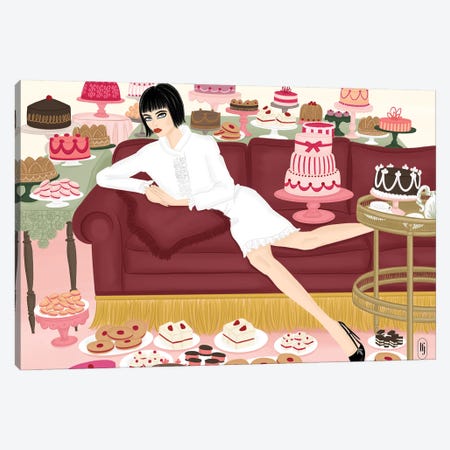 All The Cakes Canvas Print #LFJ232} by La femme Jojo Canvas Art Print