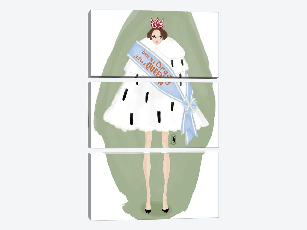 Fashion Queen by La femme Jojo 3-piece Art Print