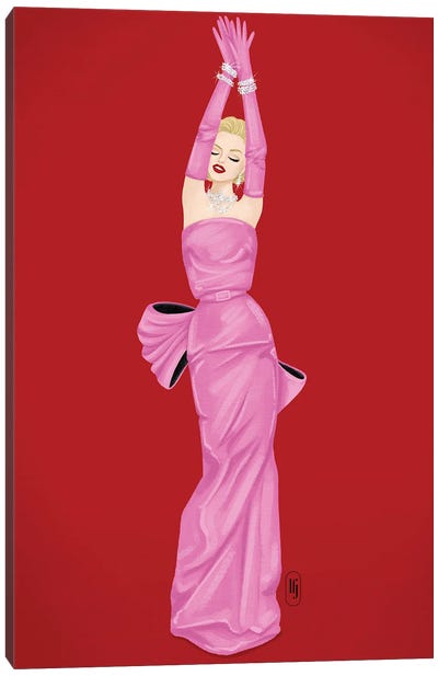 Gentlemen Prefer Blondes Canvas Art Print - Classic Movie Art