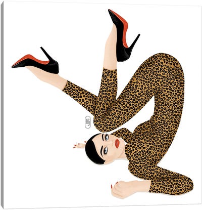 Leopard And Louboutins Canvas Art Print - La femme Jojo