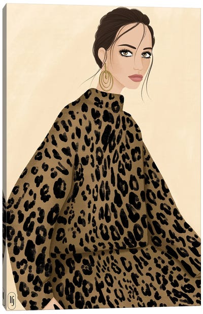 Leopard Femme Canvas Art Print - La femme Jojo