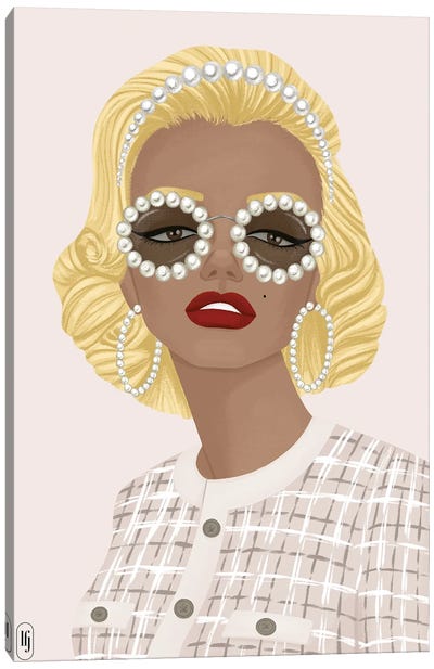 Modern Marilyn Chanel Canvas Art Print - La femme Jojo