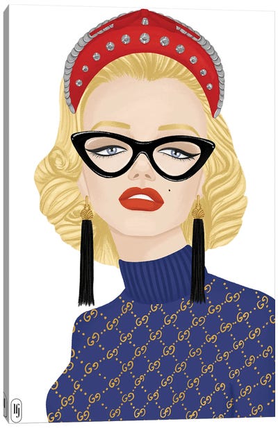 Modern Marilyn Gucci Canvas Art Print - La femme Jojo