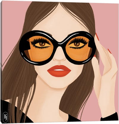 Prada Sunglasses Canvas Art Print - La femme Jojo