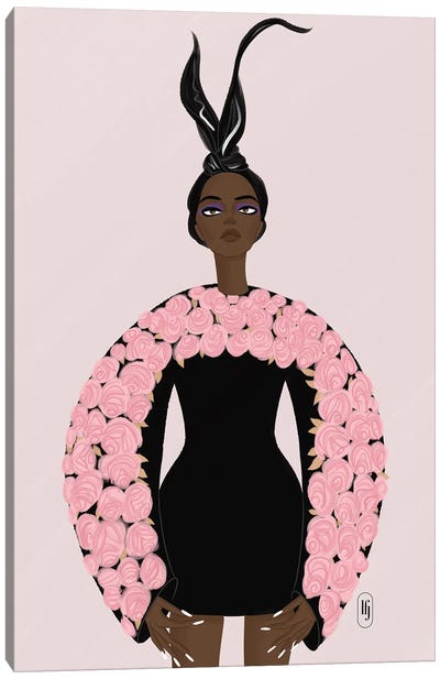 Haute Couture Bunny Canvas Art Print - La femme Jojo