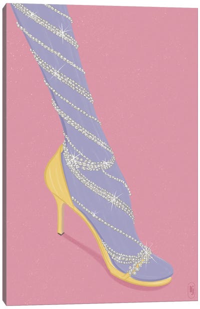 Sparkle Shoes Canvas Art Print - La femme Jojo