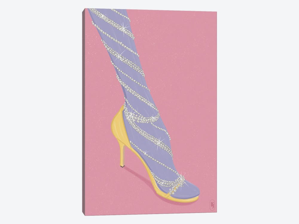 Sparkle Shoes by La femme Jojo 1-piece Canvas Artwork