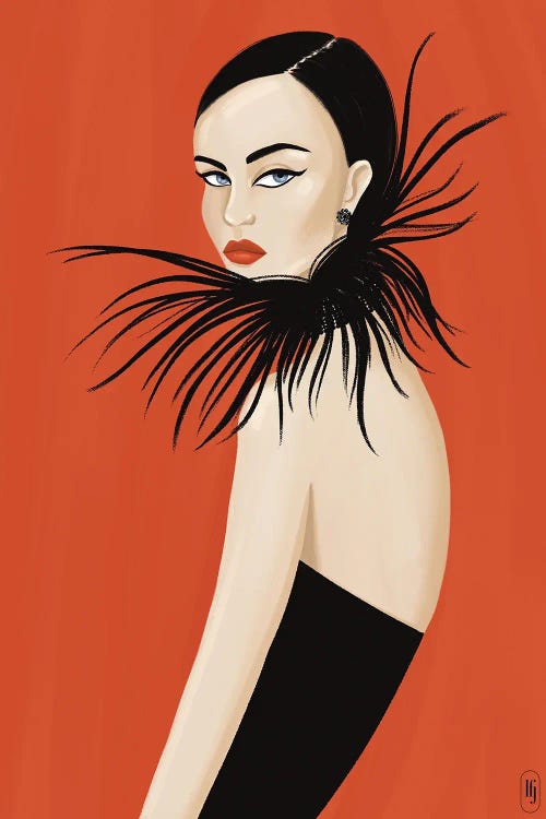 Haute Couture by La femme Jojo wall art