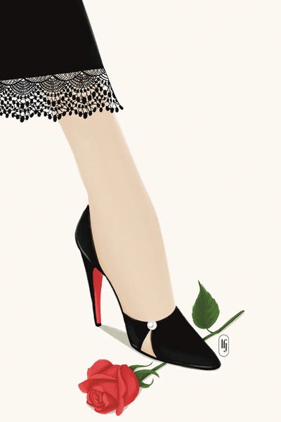 Fine Art Print: The Rose by La femme Jojo