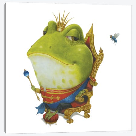 Frog Prince I Canvas Print #LFK16} by Lisa Falkenstern Canvas Print